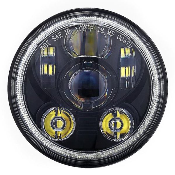 5.75 Led Halo ไฟหน้าสำหรับ Harley Davidson รถจักรยานยนต์ VRSCDX Dyna FLSTSC