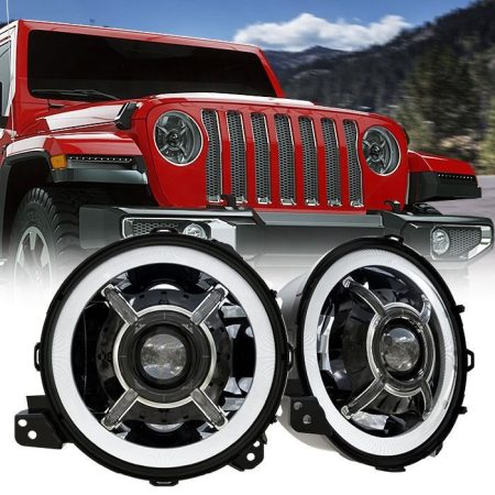 ชุดไฟหน้า Led พลังงานสูง 9 นิ้วสำหรับ Jeep Wrangler JL 2018-2019