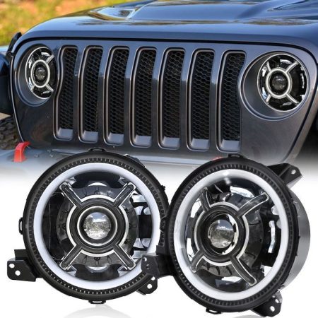 China Morsun ใหม่ล่าสุด 9 ไฟหน้าสำหรับ Jeep Wrangler JL