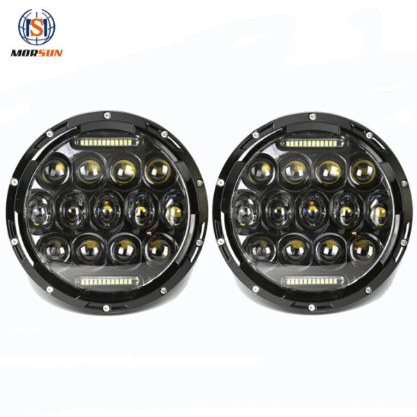 การออกแบบรังผึ้ง 7 นิ้ว Led ไฟสำหรับรถจี๊ป JK Wrangler กับ Hi Lo Beam และ Drl