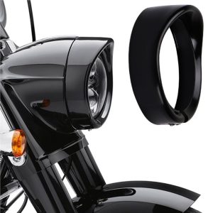 Morsun 7inch Round LED รถจักรยานยนต์ วงแหวนไฟหน้าสำหรับ Harley FLD