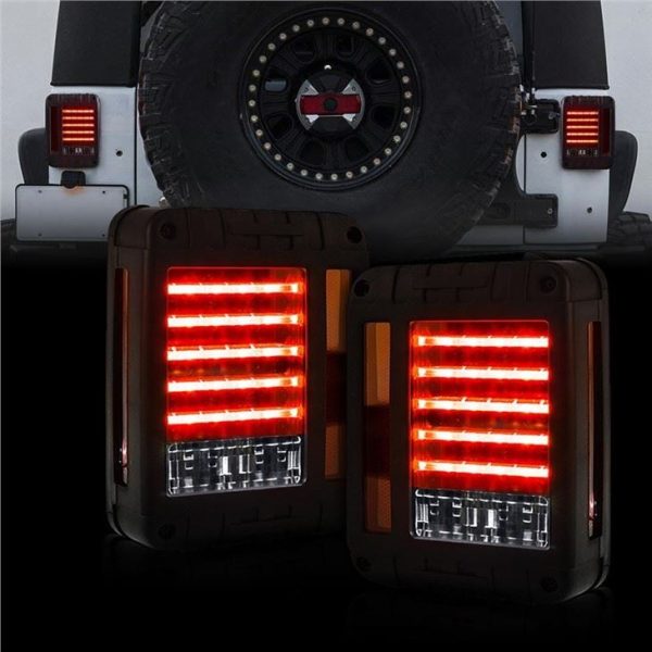 Morsun รถ ไฟถอยหลังสำหรับ 2007-2017 Jeep Wrangler JK Red Yellow Stop Light