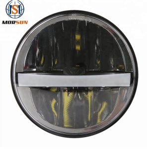 Morsun ไฟหน้า LED กลมสำหรับรถจักรยานยนต์ฮาร์เลย์ 5 3/4 H4 Led High Beam