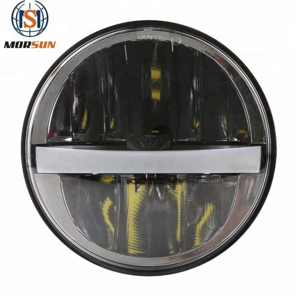 Morsun ไฟหน้า LED กลมสำหรับรถจักรยานยนต์ฮาร์เลย์ 5 3/4 H4 Led High Beam