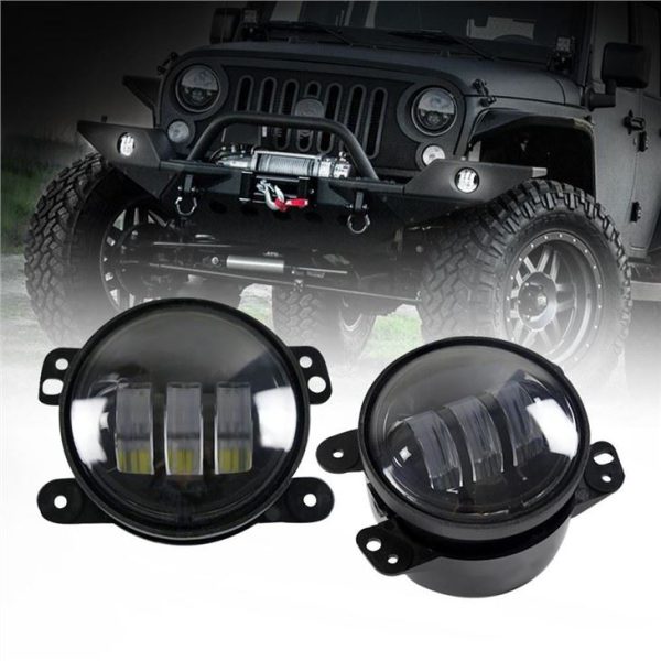 Morsun Black Chrome LED ไฟหน้ากลมสำหรับ Jeep Wrangler JK TJ LJ