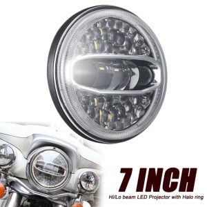 ใหม่ 7 นิ้ว Led Projector ไฟหน้าสำหรับ Harley Davidson 108W Led ไฟหน้ารถจักรยานยนต์