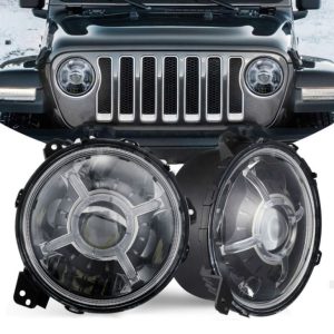 ใหม่ไฟหน้า Led 9 นิ้วสำหรับ Jeep Wrangler 2018+ JL DOT E-Mark